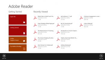Adobe Reader Touch screenshot