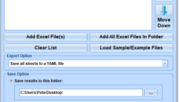 Excel To YAML Converter Software screenshot