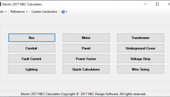 Electrc 2017 NEC Calculator screenshot