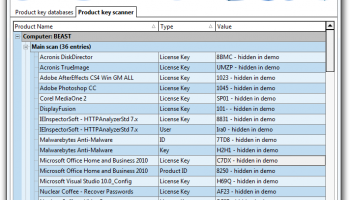Recover Keys screenshot
