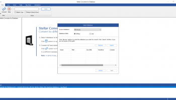 Stellar Converter for Database screenshot
