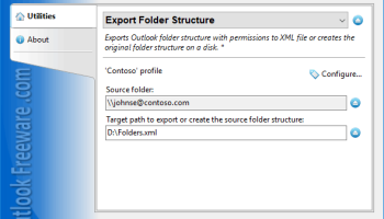 Export Folder Structure for Outlook screenshot
