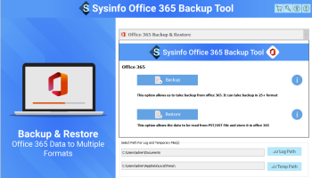 Sysinfo Office 365 Backup Tool screenshot