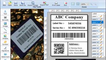 Barcode Label Generator screenshot