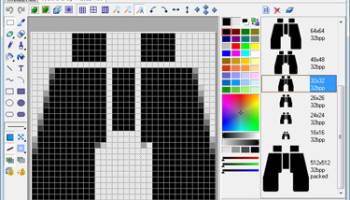 Standard MS Icon Editor screenshot