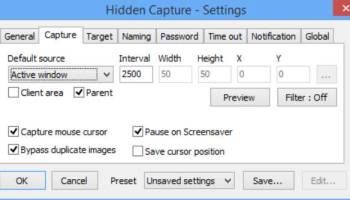 Hidden Capture screenshot