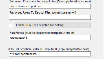 Auto File DRM Encryption Tool screenshot