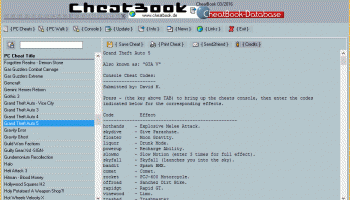 CheatBook Issue 03/2016 screenshot