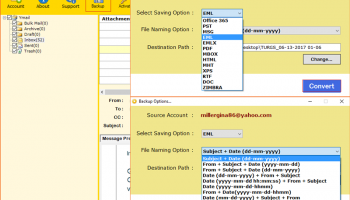 Convert Yahoo Email to PDF screenshot