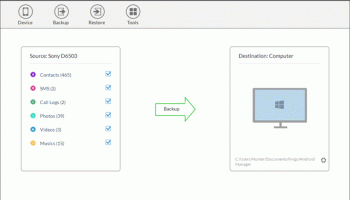 Free Android Mobile Manager for Windows screenshot