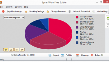 SprintWork Social Media Blocker 64-bit screenshot