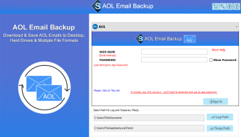 SysInfoTools AOL Mail Backup Tool screenshot