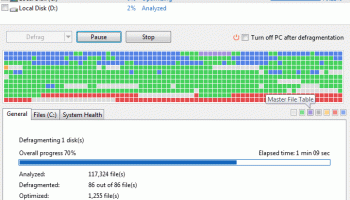 Auslogics Disk Defrag screenshot