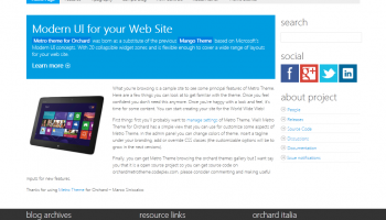 Orchard Metro Theme screenshot