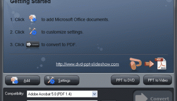 Moyea Free PPT to PDF Converter screenshot