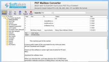 PST to EML Converter screenshot