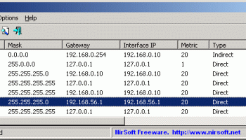 NetRouteView screenshot