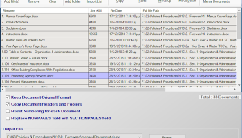 Combine Word Documents 4dots screenshot