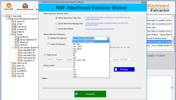 eSoftTools NSF Attachment Extractor screenshot