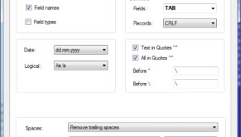 DBF to CSV Converter screenshot