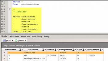 Invantive SQL Query Tool for Exact Onlin screenshot