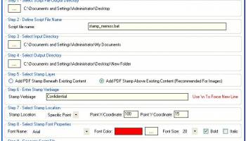 Advanced Command Line PDF Stamper screenshot