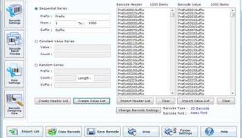 2d Bar Code screenshot