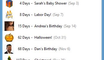 Judy's CountDown screenshot