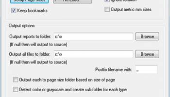 PDF Page Size Split screenshot