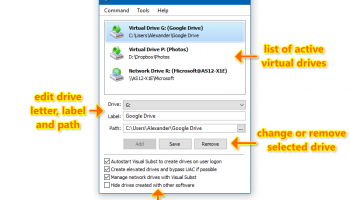 Visual Subst screenshot