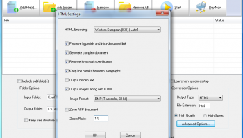 AFP2HTML Transform Server screenshot