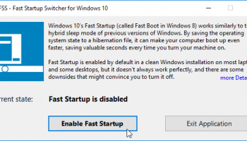Fast Startup Switcher screenshot