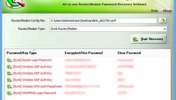 Router Password Decryptor screenshot