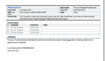 MeetingFuel screenshot