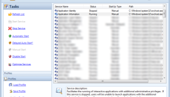 Mz Services Manager screenshot