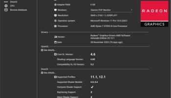 GLview Extensions Viewer screenshot