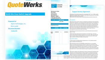 QuoteWerks Professional Edition screenshot