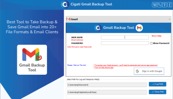 Gmail Backup Software screenshot