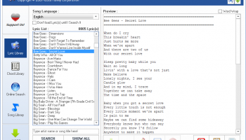 FCorp - Lyric Library screenshot