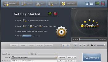 iCoolsoft Total Video Converter screenshot