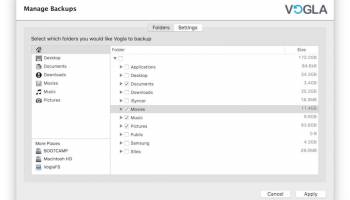 VOGLA BACKUP screenshot