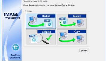 TeraByte Drive Image Backup and Restore screenshot