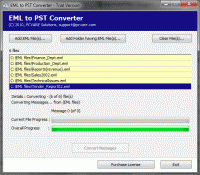 Batch Convert EML to PST screenshot