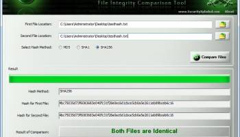 Hash Compare screenshot