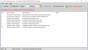 Word To Image Converter screenshot