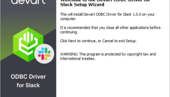 Slack ODBC Driver by Devart screenshot
