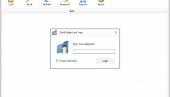 XBoft Folder Lock screenshot