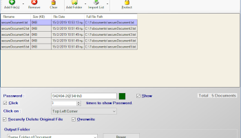 Standalone EXE Document Locker screenshot