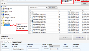 Batch File Rename Software screenshot