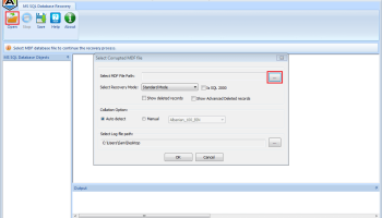 Corrupt SQL Database Repair Tool screenshot